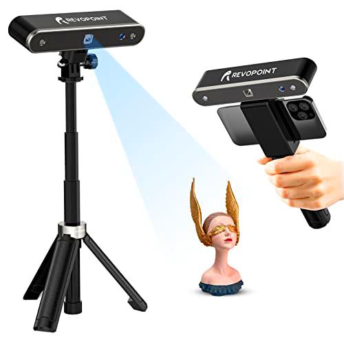 Escáner 3D de 0,05 mm de precisión POP 2, escáner 3D binocular con tira de luz infrarroja de 10 fps